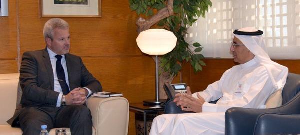 الوابل يبحث تعزيز العلاقات مع رئيس المكتب التجاري البريطاني الجديد